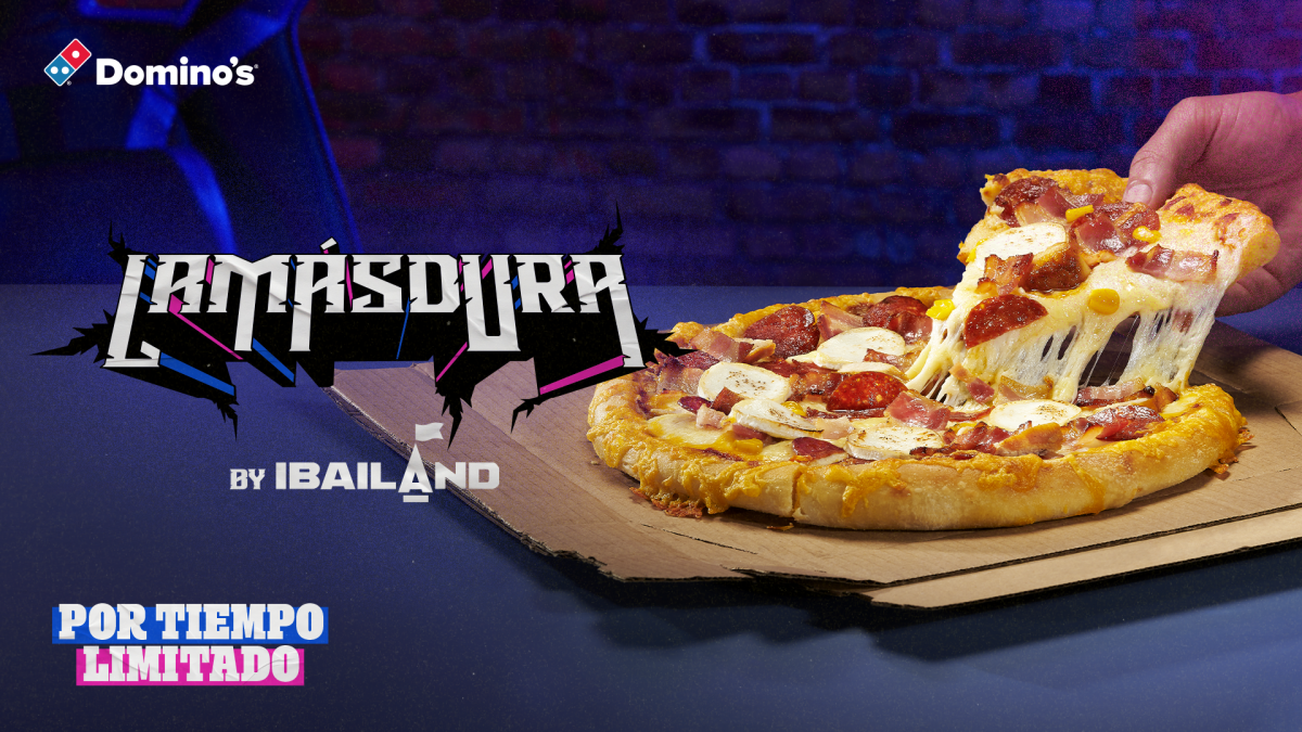 Ibai Llanos crea “La más dura”, la nueva pizza de Domino’s